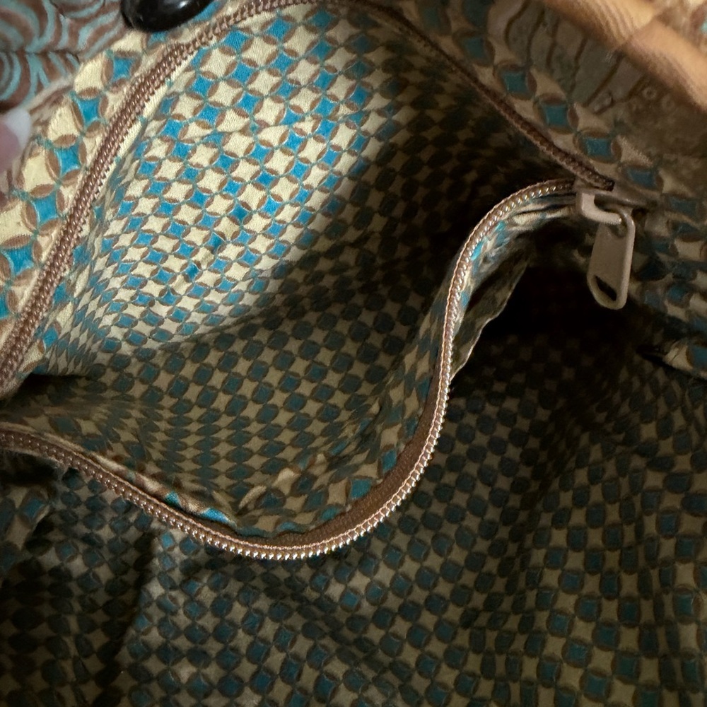 Donna Sharp Quilted Patchwork Purse Handba Double… - image 6